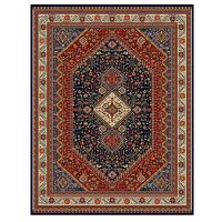 فرش ماشینی طرح گبه 212 زمینه سرمه ای 1000 شانهفرش ماشینی طرح گبه 212 زمینه سرمه ای 1000 شانه