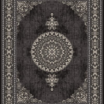 فرش ماشینی طرح رونا ذغالی700 شانه