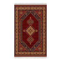 فرش ماشینی هیوا طرح خزان 3-409 لاکی ۷۰۰ شانه