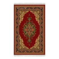 فرش ماشینی هیوا طرح بوستان R-501 قرمز ۷۰۰ شانه
