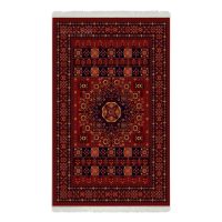 فرش ماشینی هیوا طرح بلوچ 3-218 لاکی 700 شانه