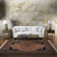 فرش ماشینی هیوا طرح کلاسیک BE-109 بژ ۷۰۰ شانه