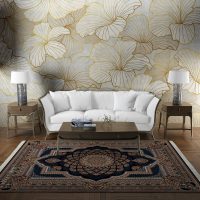 فرش ماشینی هیوا طرح کلاسیک N-109 سرمه ای ۷۰۰ شانه