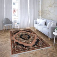 فرش ماشینی هیوا طرح کلاسیک BE-103 بژ ۷۰۰ شانه