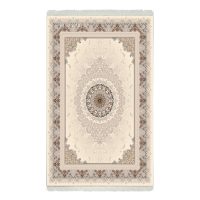 فرش ماشینی هیوا طرح کلاسیک C-121 کرم ۷۰۰ شانه