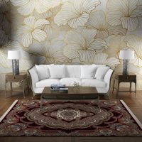 فرش ماشینی هیوا طرح کلاسیک R-114 لاکی ۷۰۰ شانه