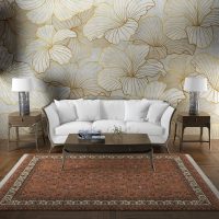 فرش ماشینی هیوا طرح کلاسیک BE-113 بژ ۷۰۰ شانه