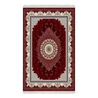 فرش ماشینی هیوا طرح کلاسیک R-121 لاکی ۷۰۰ شانه