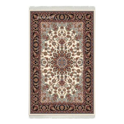 فرش ماشینی هیوا طرح کلاسیک C-115 کرم ۷۰۰ شانه