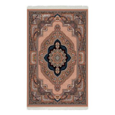 فرش ماشینی هیوا طرح کلاسیک BE-104 بژ ۷۰۰ شانه