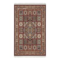 فرش ماشینی هیوا طرح کلاسیک R-125 لاکی ۷۰۰ شانه
