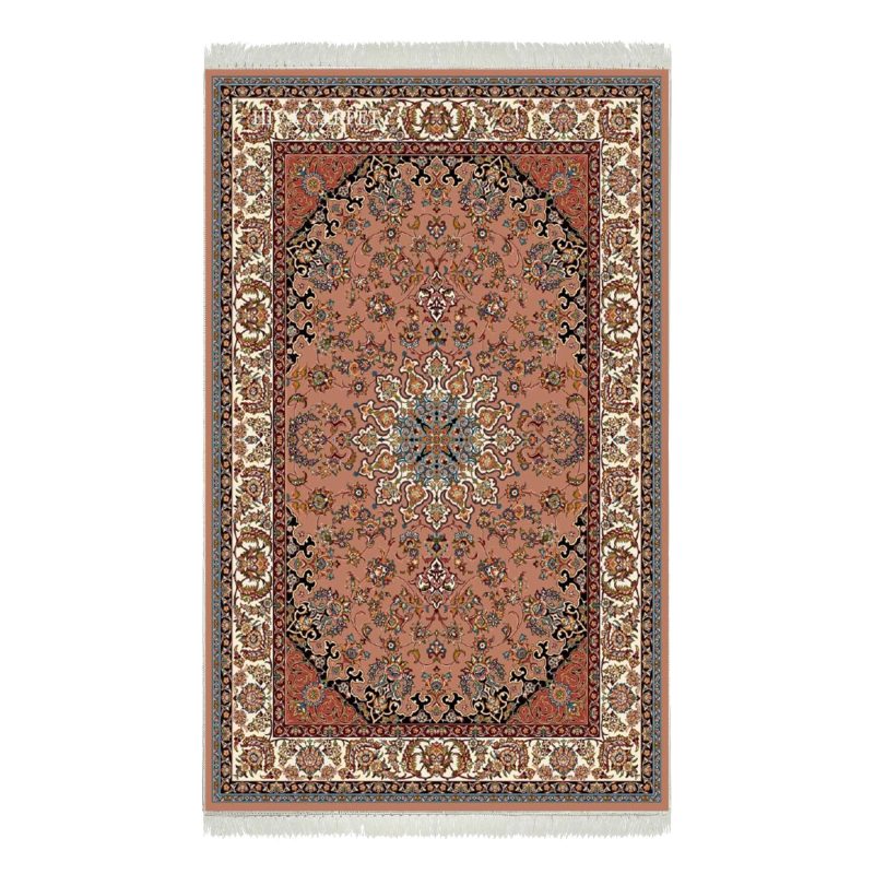 فرش ماشینی هیوا طرح کلاسیک BE-115 بژ ۷۰۰ شانه
