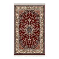 فرش ماشینی هیوا طرح کلاسیک R-115 لاکی ۷۰۰ شانه