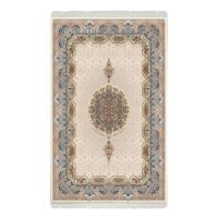 فرش ماشینی هیوا طرح کلاسیک C-106 کرم ۷۰۰ شانه