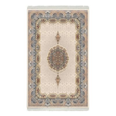 فرش ماشینی هیوا طرح کلاسیک C-106 کرم ۷۰۰ شانه