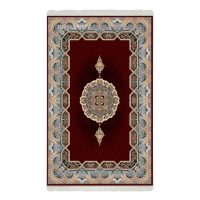 فرش ماشینی هیوا طرح کلاسیک R-106 لاکی ۷۰۰ شانه