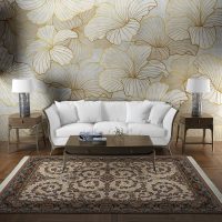 فرش ماشینی هیوا طرح کلاسیک C-112 کرم ۷۰۰ شانه