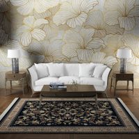 فرش ماشینی هیوا طرح کلاسیک N-118 سرمه ای ۷۰۰ شانه