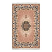 فرش ماشینی هیوا طرح کلاسیک BE-106 بژ ۷۰۰ شانه