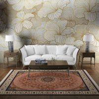 فرش ماشینی هیوا طرح کلاسیک BE-127 بژ ۷۰۰ شانه