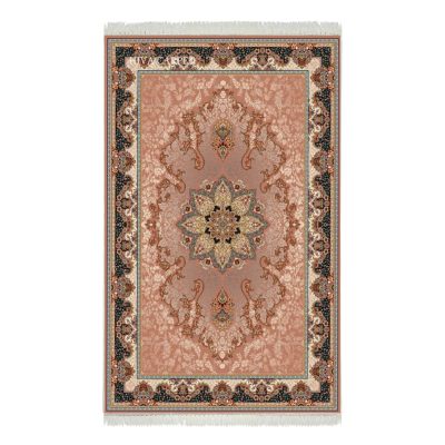 فرش ماشینی هیوا طرح کلاسیک BE-107 بژ ۷۰۰ شانه