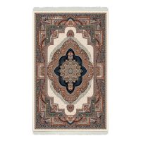 فرش ماشینی هیوا طرح کلاسیک C-104 کرم ۷۰۰ شانه