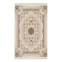 فرش ماشینی هیوا طرح کلاسیک C-137 کرم ۷۰۰ شانه