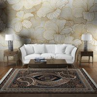 فرش ماشینی هیوا طرح کلاسیک N-133 سرمه ای ۷۰۰ شانه