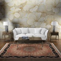 فرش ماشینی هیوا طرح کلاسیک BE-135 بژ ۷۰۰ شانه