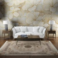 فرش ماشینی هیوا طرح کلاسیک C-137 کرم ۷۰۰ شانه