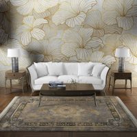 فرش ماشینی هیوا طرح طلاکوب BE-2002 بژ ۷۰۰ شانه