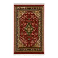 فرش ماشینی هیوا طرح بوستان R-509 لاکی ۷۰۰ شانه