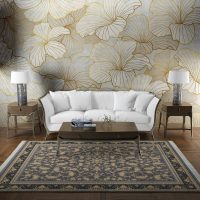فرش ماشینی هیوا طرح طلاکوب S-2004 نقره ای 700 شانه