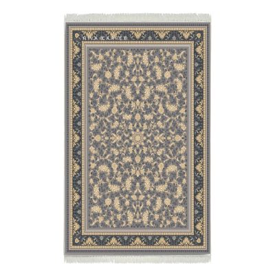 فرش ماشینی هیوا طرح طلاکوب S-2004 نقره ای 700 شانه