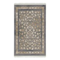 فرش ماشینی هیوا طرح طلاکوب S-2008 نقره ای 700 شانه