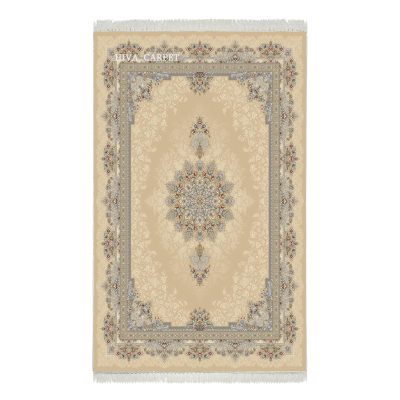 فرش ماشینی هیوا طرح لایت 90۲-BE بژ ۷۰۰ شانه
