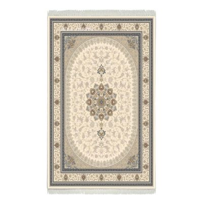 فرش ماشینی هیوا طرح لایت 901-C کرم ۷۰۰ شانه