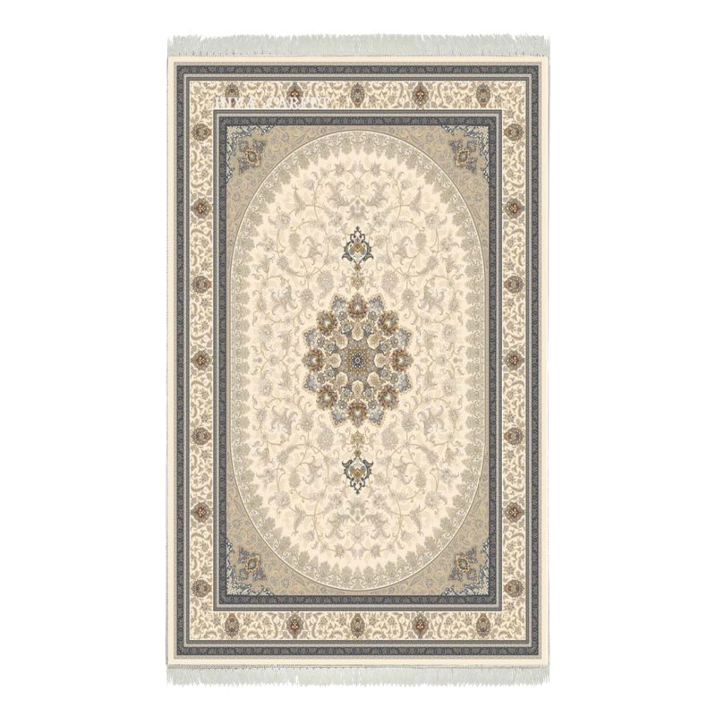 فرش ماشینی هیوا طرح لایت 901-C کرم ۷۰۰ شانه