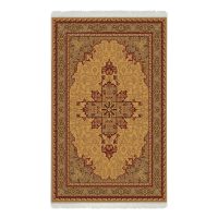 فرش ماشینی هیوا طرح خزان 2-408 کرم ۷۰۰ شانه