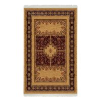 فرش ماشینی هیوا طرح خزان 1-410 بژ ۷۰۰ شانه