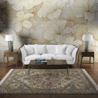 فرش ماشینی هیوا طرح نوین 5-605 کرم ۷۰۰ شانه