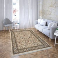 فرش ماشینی هیوا طرح نوین 5-607 کرم ۷۰۰ شانه