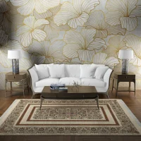 فرش ماشینی هیوا طرح نوین 5-609 کرم ۷۰۰ شانه