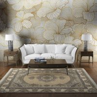 فرش ماشینی هیوا طرح لایت 906-BE بژ ۷۰۰ شانه