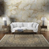 فرش ماشینی هیوا طرح لایت 907-BE بژ ۷۰۰ شانه