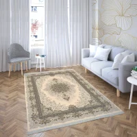 فرش ماشینی هیوا طرح لایت 902-C کرم ۷۰۰ شانه