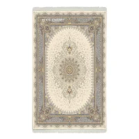 فرش ماشینی هیوا طرح لایت 904-C کرم ۷۰۰ شانه
