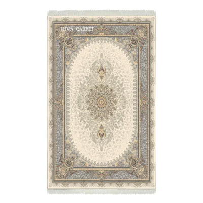 فرش ماشینی هیوا طرح لایت 904-C کرم ۷۰۰ شانه