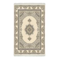 فرش ماشینی هیوا طرح لایت 906-C کرم ۷۰۰ شانه
