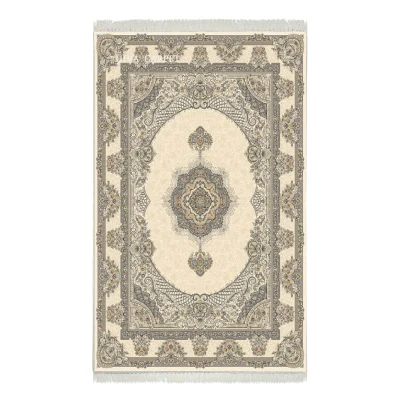 فرش ماشینی هیوا طرح لایت 906-C کرم ۷۰۰ شانه